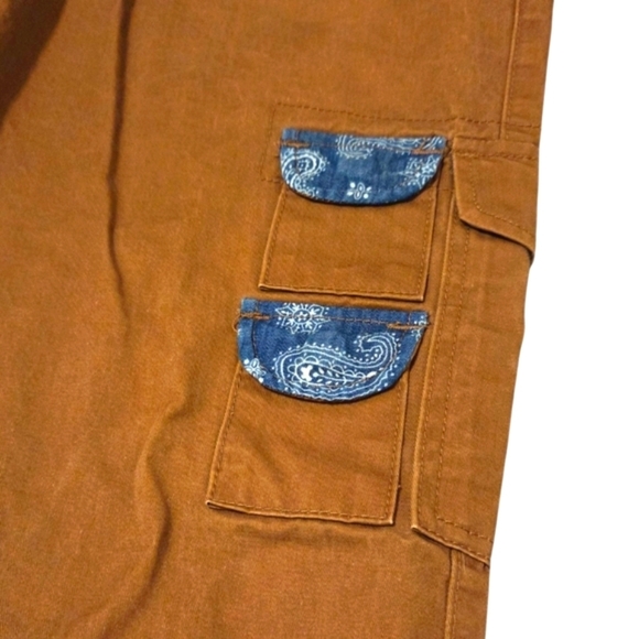 WON Woolf Originals New York Cargo Pants Men's 31 Streetwear Canvas Khaki Tan - Picture 8 of 8